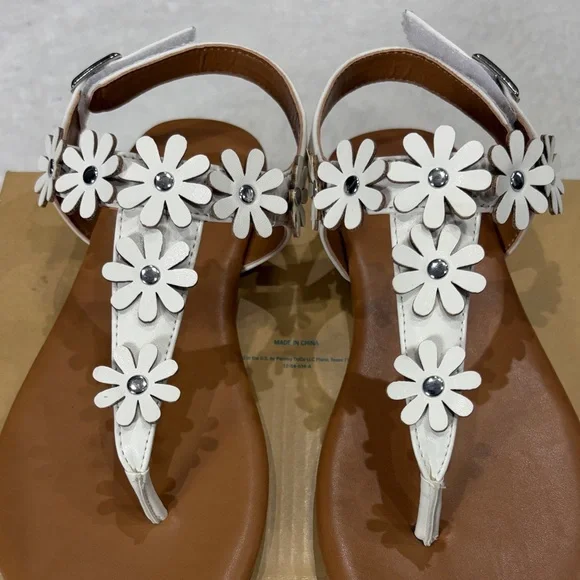 Thereabouts ,Size3 (Girl)White Floral Sandals - Picture 17 of 17